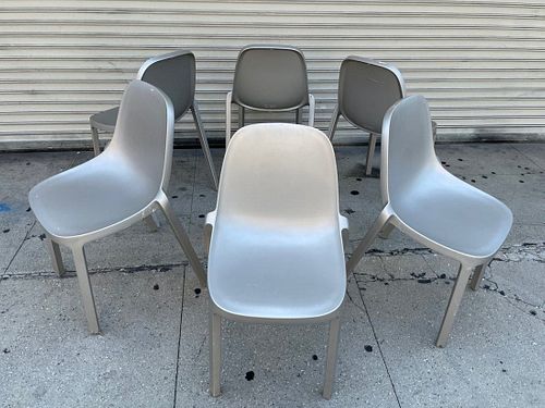 Set of 6 Broom Chairs by Philippe Starck for Emeco