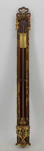 Antique "Waldstein" Carved And Gilt Wood Barometer