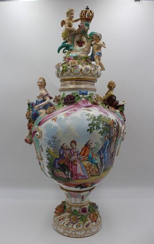 Large & Impressive Meissen Style Porcelain