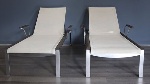Vintage And Quality Pair Of Modernist Chaise