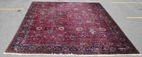 Large Antique And Finely Hand Woven Carpet.
