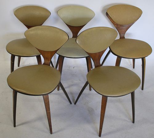 5 Midcentury Norman Chernier For Plycraft Chairs