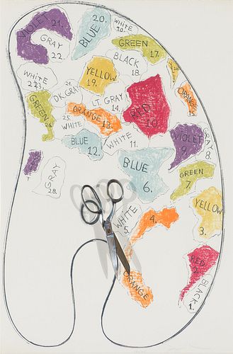 Jim Dine  Four Palettes No. 3 (Galerie Mikro 58)