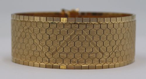JEWELRY. 18kt Gold Articulated Bracelet.