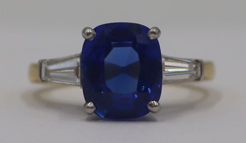 JEWELRY. AGL Natural Unheated Ceylon Sapphire Ring