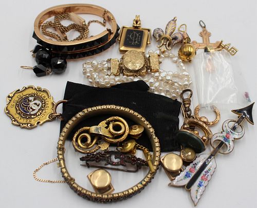 JEWELRY. Assorted Gold and Costume Jewelry