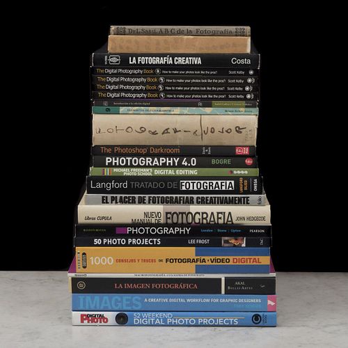 Libros sobre fotografía digital, y manual de fotografía. Nuevo Manual de Fotografía / The Photoshop Darkroom. Piezas: 23.