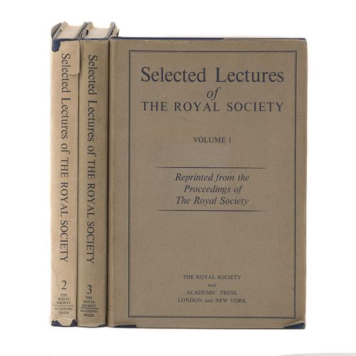 Selected Lectures of the Royal Society. London: Academic Press 1967, 1969, 1970. Piezas: 3.