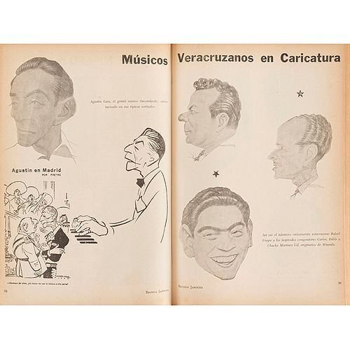 Pasquel, Leonardo (Director). Revista Jarocha. México: Editorial Citlaltépetl, 1960 - 1968. Piezas: 9.