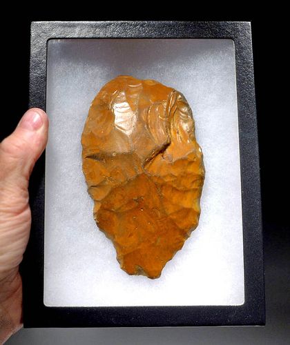 Rare British Paleolithic Acheulean Chert Hand Axe