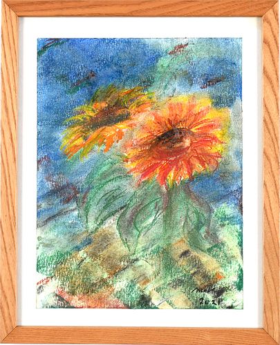 MITCHELL KAPLAN, Sunflowers in the Rain