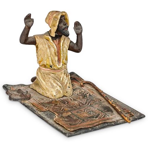 Orientalist Austrian Praying Man Bronze Figure
