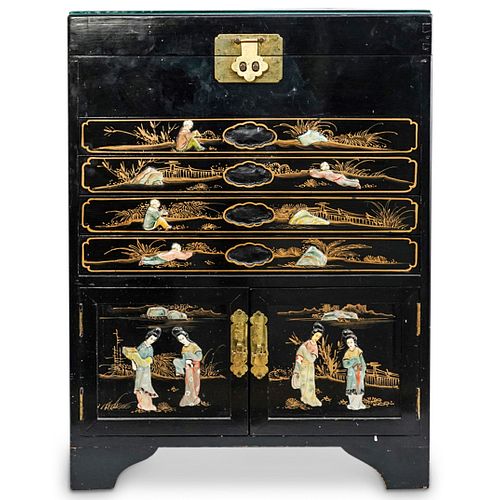 Chinese Cutlery Cabinet Chest