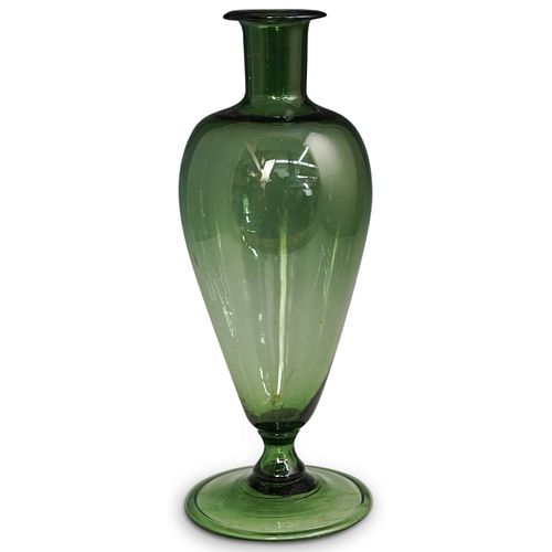 Murano Green Glass Urn