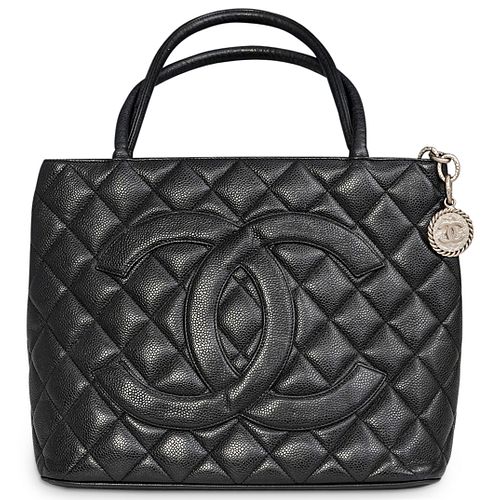 Chanel Caviar Quilted Medallion Tote Bag