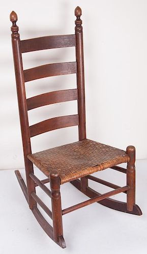 Madison Co., VA  Ladder Back Rocking Chair