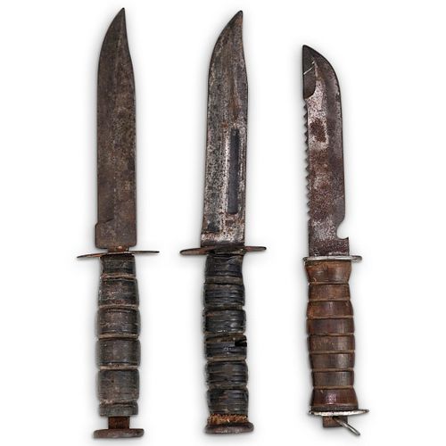 (3 Pc) WW2 Fighting Knives
