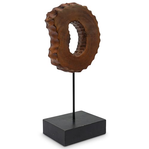 Displayed Wood Object Sculpture