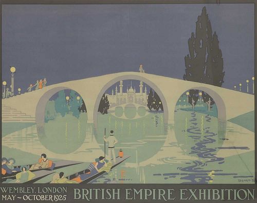 A 'British Empire Exhibition' poster,