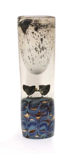 A Nuutajärvi 'Minareeti' glass vase,