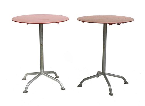 A pair of Bigla bistro tables,