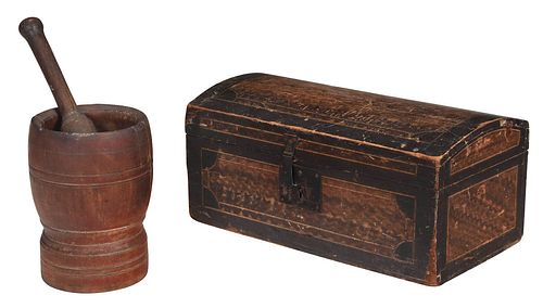 Two 19th Century Wooden Objects