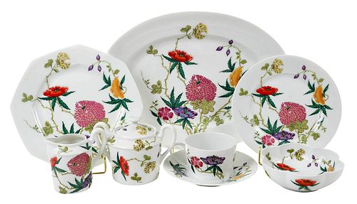 78 Piece Limoges Raynaud & Co. Porcelain Service