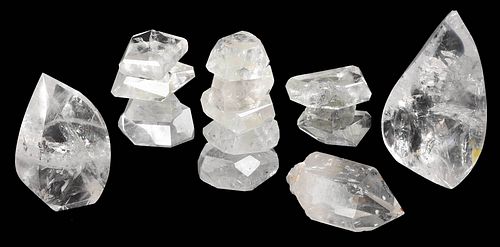 Six Rock Crystal Table Objects
