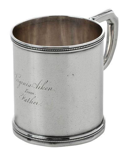 Charleston Coin Silver Mug, William Wilden