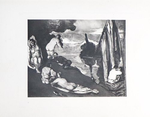 Paul Cezanne (after) - Scene de plein air