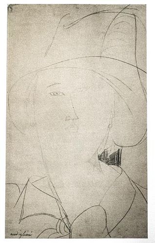 Amedeo Modigliani - Untitled portrait of a Woman in a