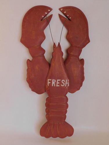 BACLE WOOD LOBSTER PLAQUE