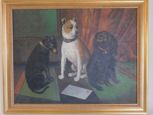 HARRY TAYLOR DOGS PAINTING