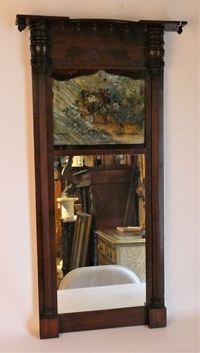 FEDERAL PAINTED WALL MIRROR