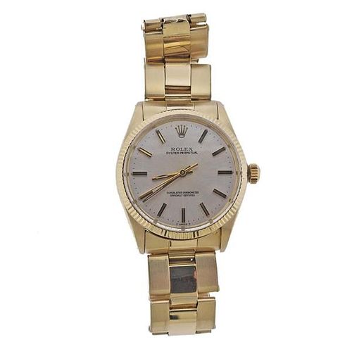 Rolex Oyster 14k Gold Watch 1005