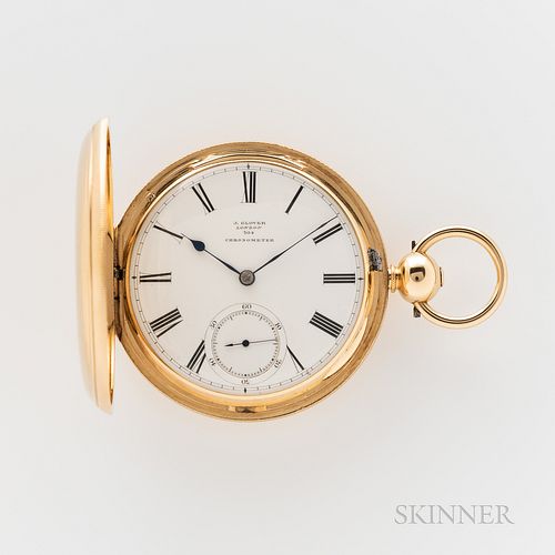 18kt Gold John Glover Hunter-case Chronometer Watch