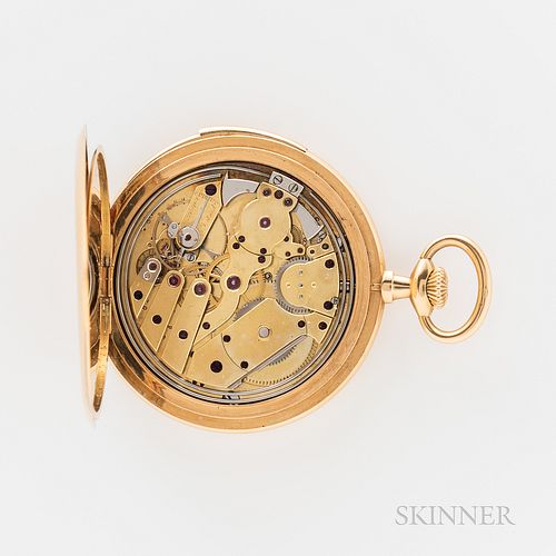 Boucheron 18kt Gold Ultra-thin Repeater Open-face Watch