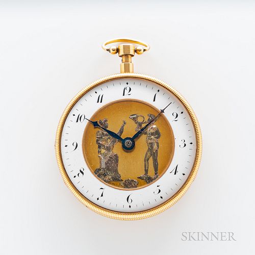 President Grover Cleveland's 18kt Gold Automaton Musical Quarter-hour-repeating Open-face Watch