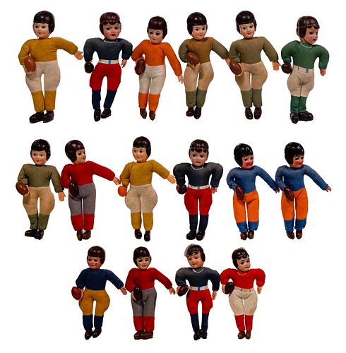 Football Player Celluloid Figurine Assortment