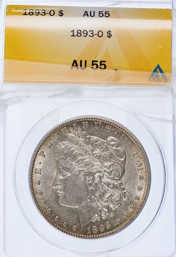 1893-O $1 AU-55 ANACS