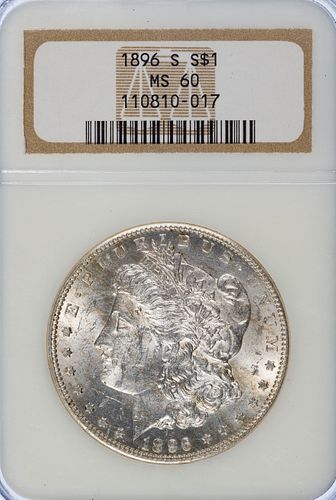 1896-S $1 MS-60 NGC