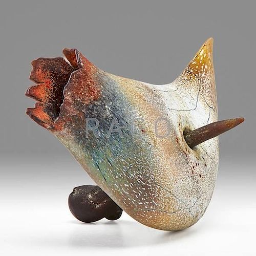 WILLIAM MORRIS Glass sculpture "Artifact Tooth"