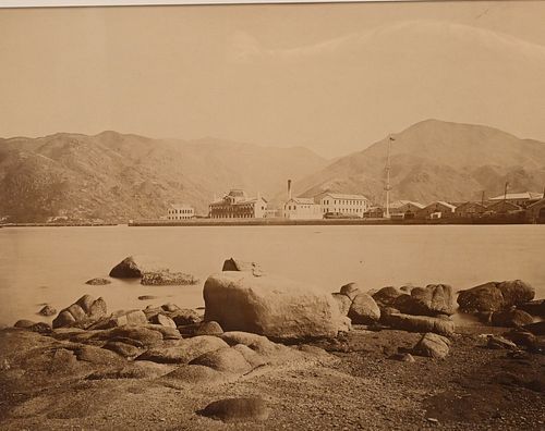 Charles Leander Weed American 1824 - 1903 View of Colon, Panama, Circa 1863 albumen print sight size 15 1/4 x 19 1/4 inches
