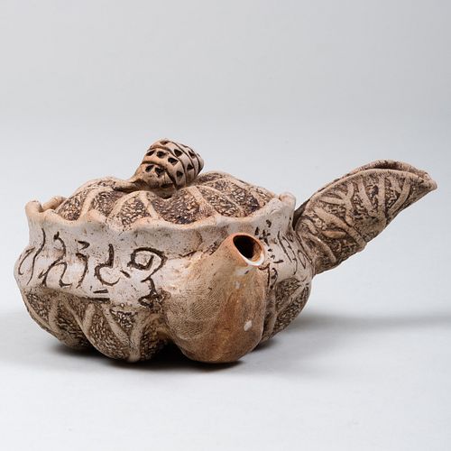 Otagaki Rengetsu Pottery Lotus Teapot