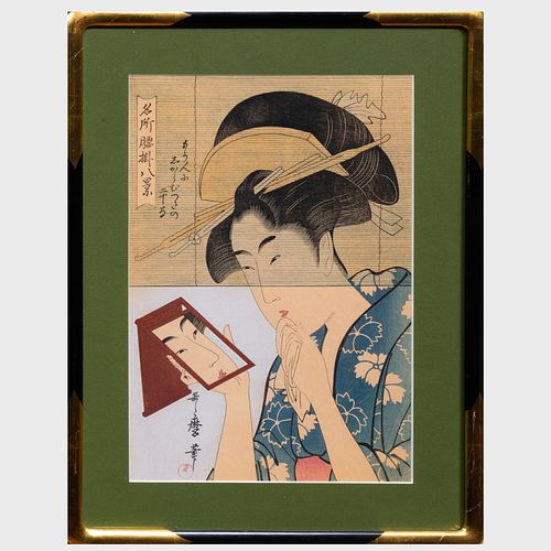 After Utamaro: A Woman at Her Boudoir