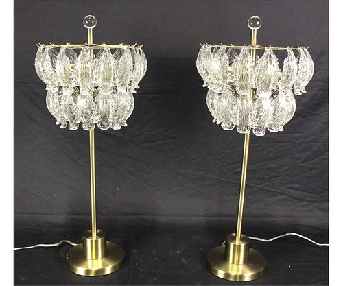 PAIR OF CONTEMPORARY ACCENT TABLE LAMPS
