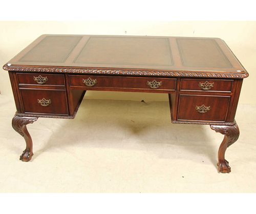 CHIPPENDALE STYLE DESK BY HOOKER FURNITURE