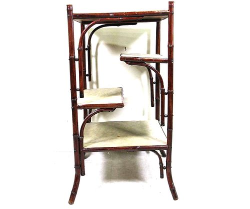 VICTORIAN BAMBOO ETAGERE