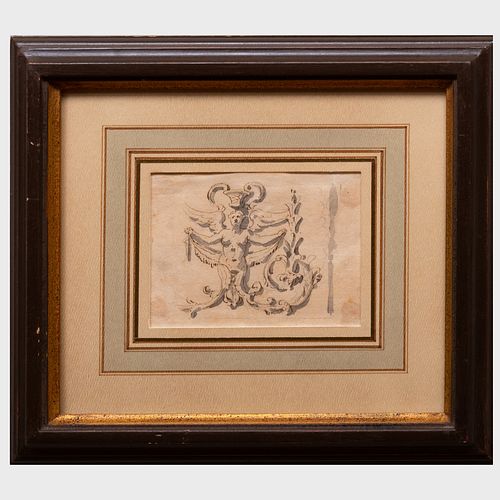 Continental School: Study for a Fountain Decoration; and Studies