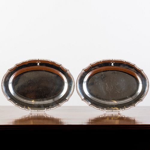 Pair of George III Silver Meat Dishes